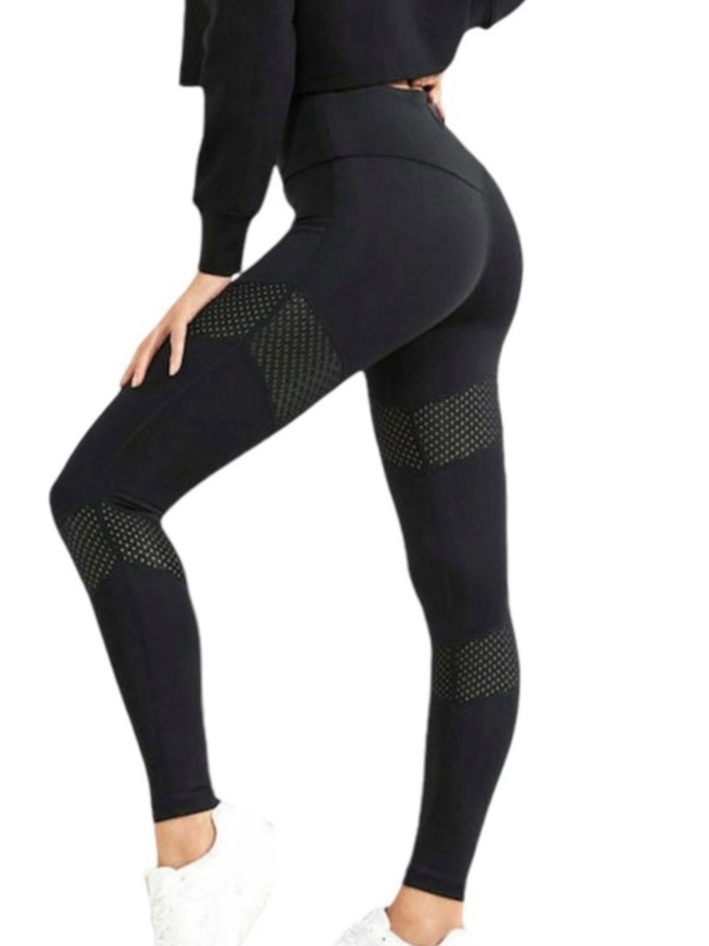 NWT Guess Active Jersey Mesh Leggings Size M